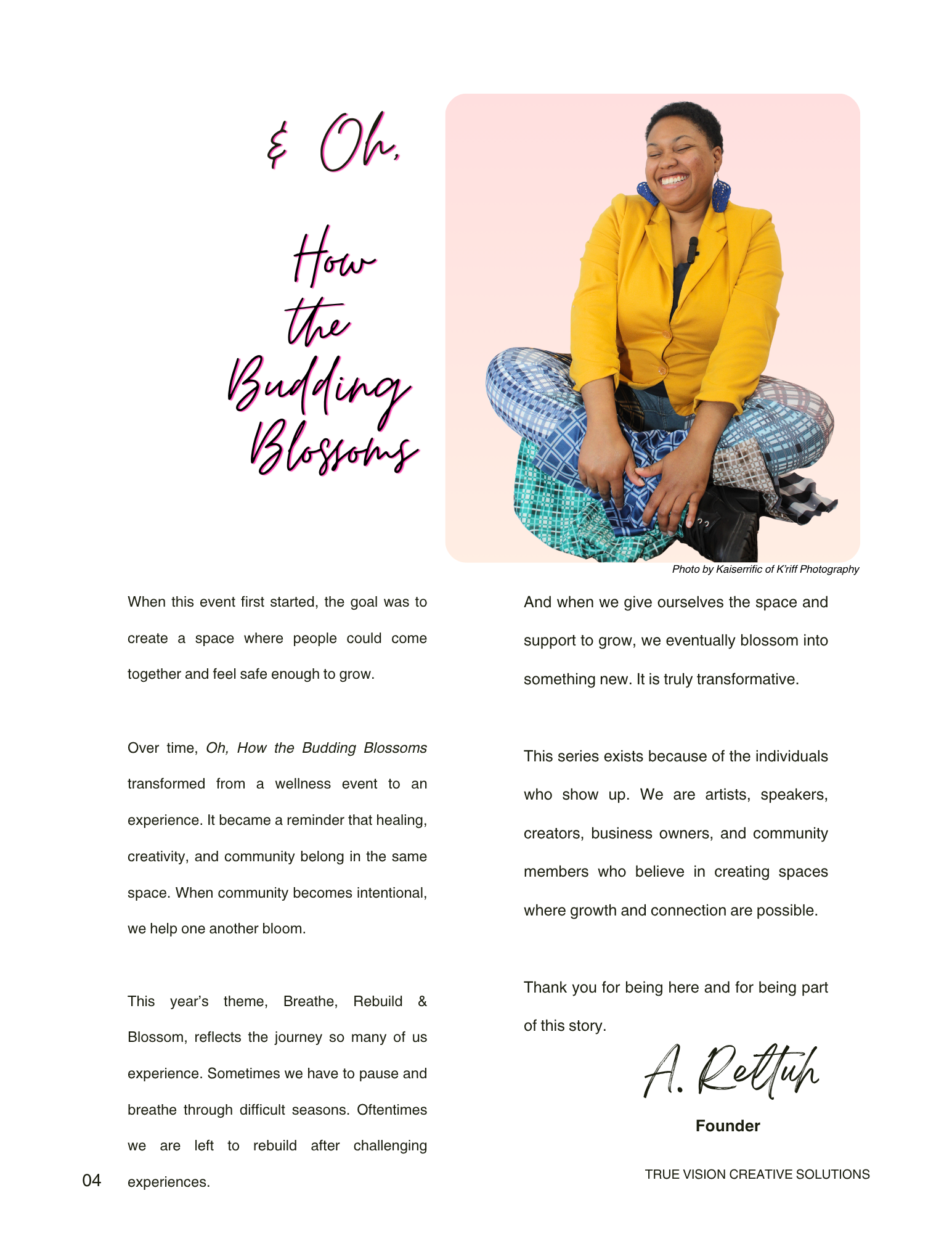 Breathe, Rebuild & Blossom: Souvenir Book (Spring 2026)