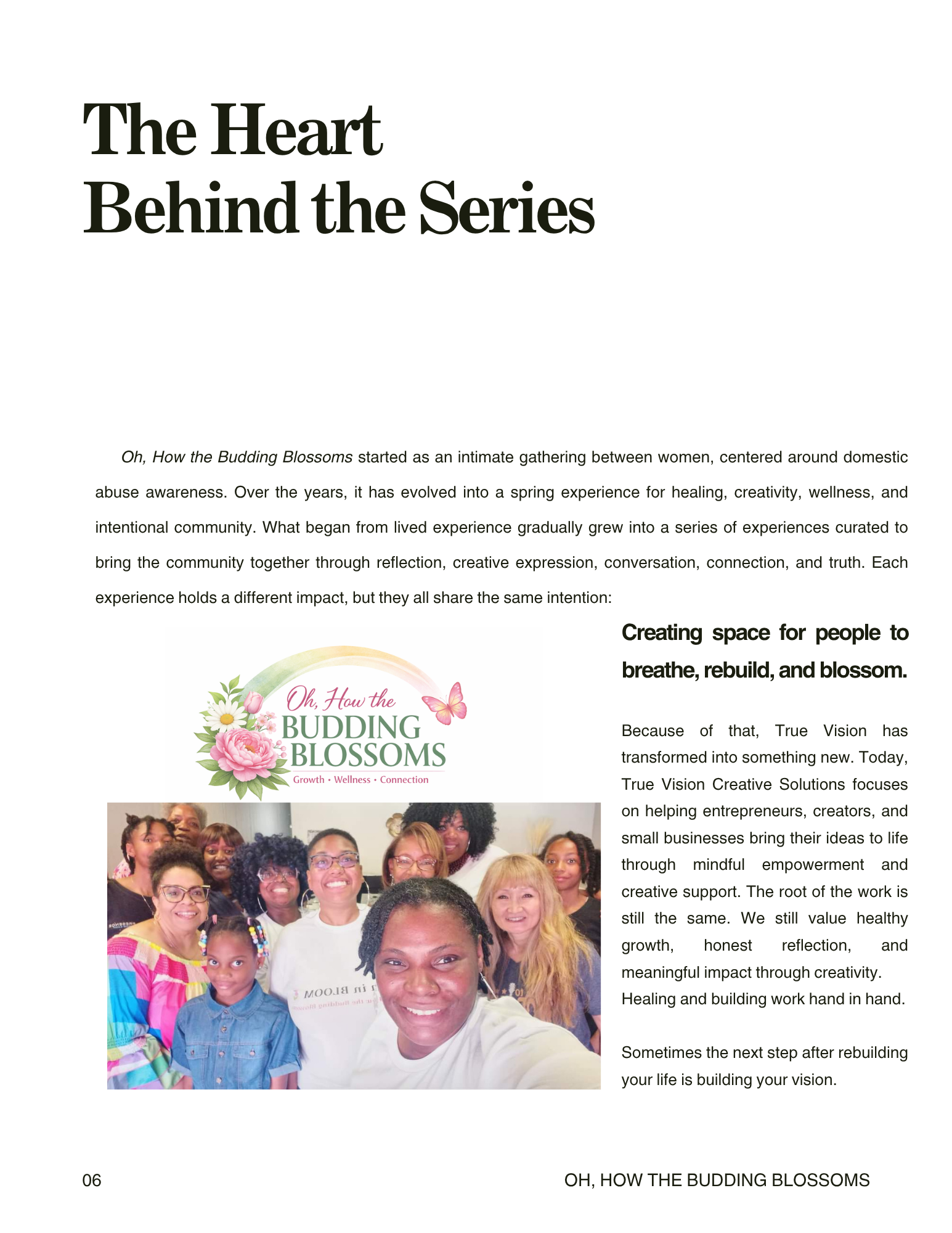 Breathe, Rebuild & Blossom: Souvenir Book (Spring 2026)